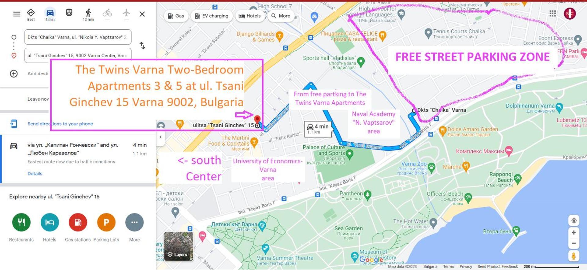 New The Twins Varna Two-Bedroom, Apt 5 At 15 Tsani Ginchev Street, Floor 3 Екстер'єр фото